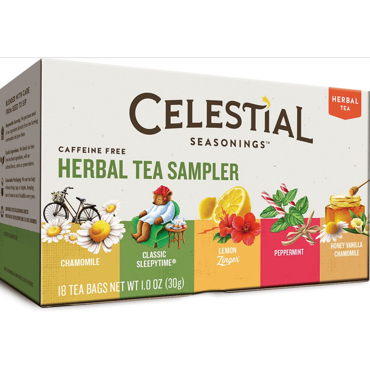 Celestial Seasonings Herbal Tea Sampler (6x18 Bag)
