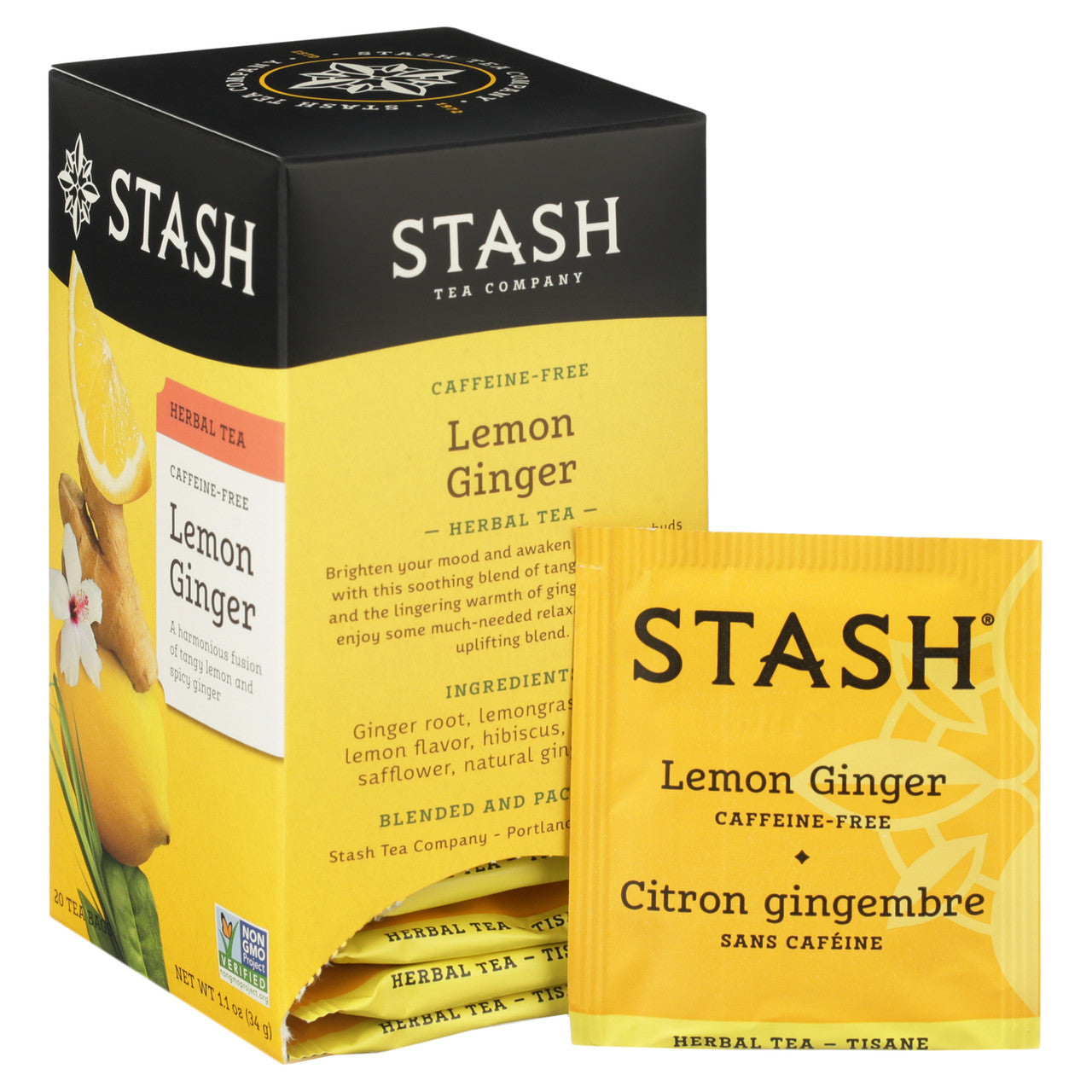 Stash Tea Lemon Ginger Tea (6x20 CT)