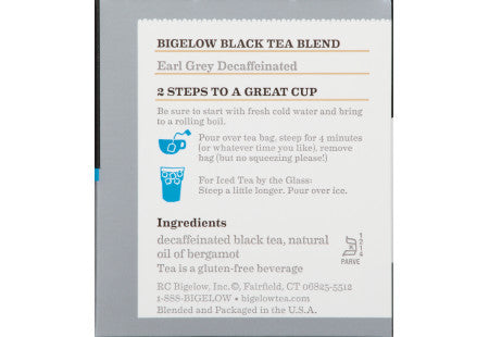 Bigelow Decaffeinated Earl Grey Tea (6x20 Bag )