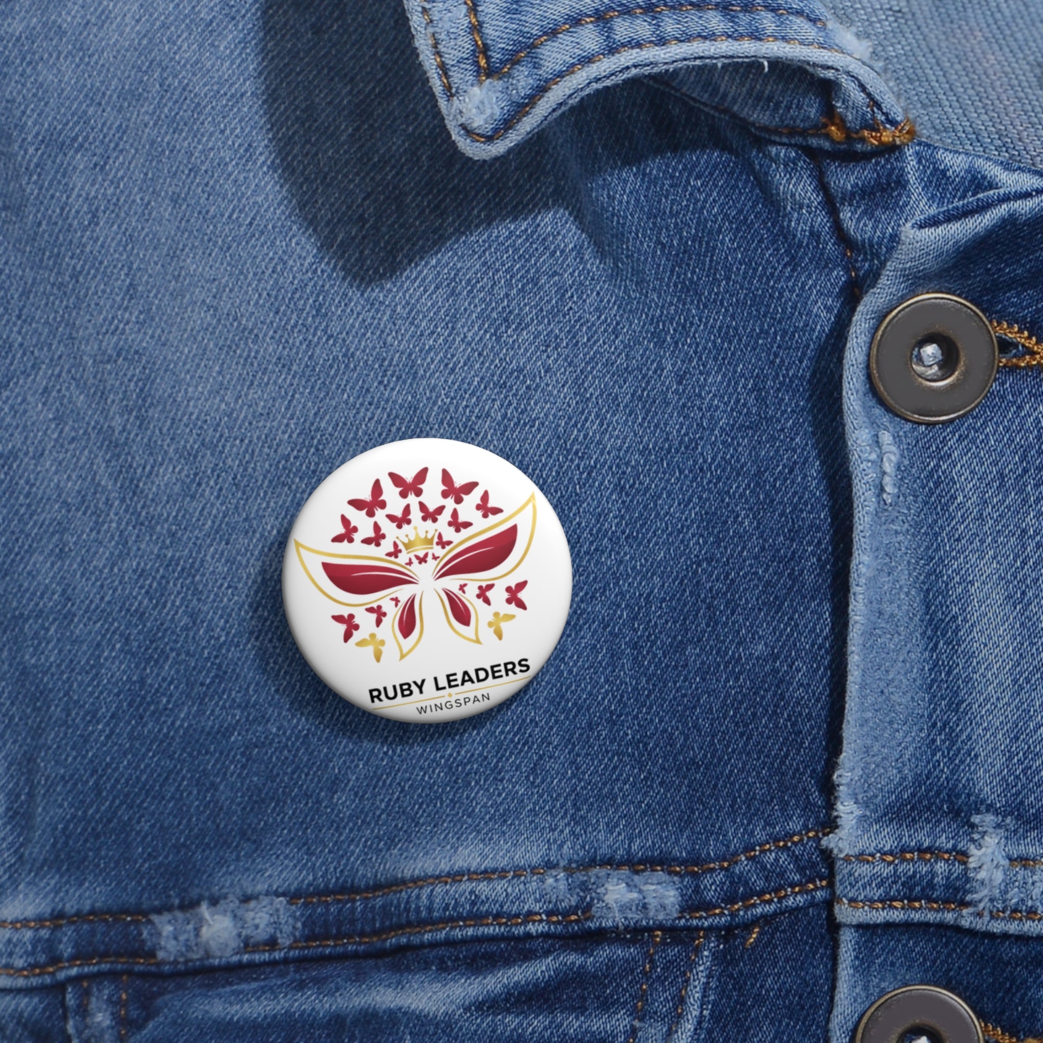 Ruby Leader Pin Button