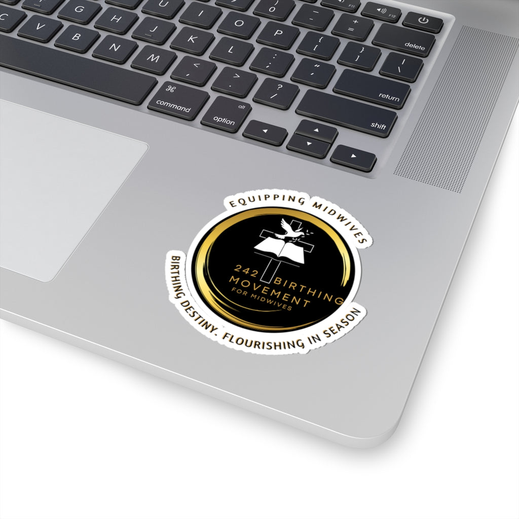 Birthing Movement Midwives Kiss-Cut Sticker — '242 Birthing Movement' Logo