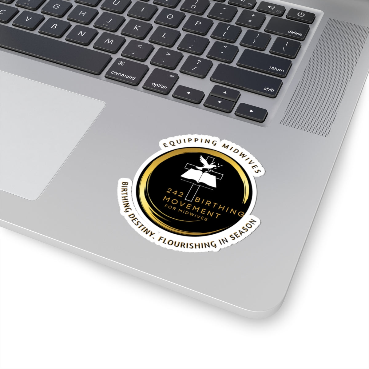 Birthing Movement Midwives Kiss-Cut Sticker — '242 Birthing Movement' Logo