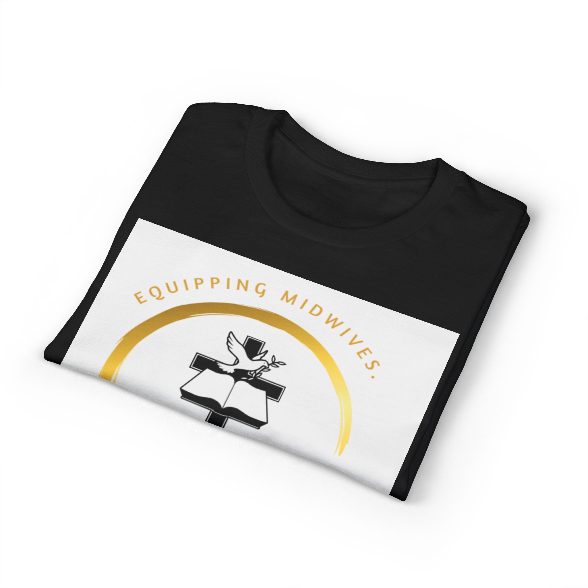 242 Birthing Movement Dry-well T-Shirt - gold logo