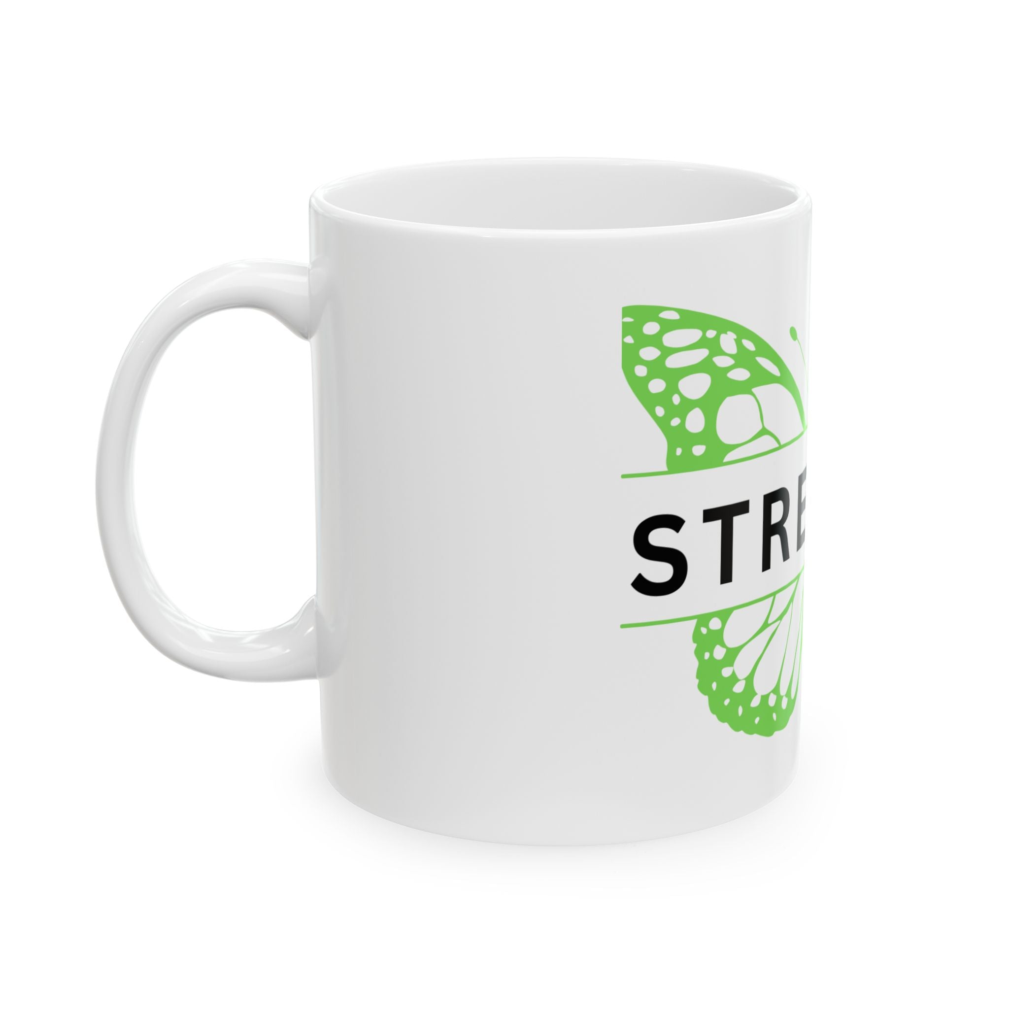 Strength Butterfly Ceramic Mug - Inspirational Gift for Motivation and Resilience