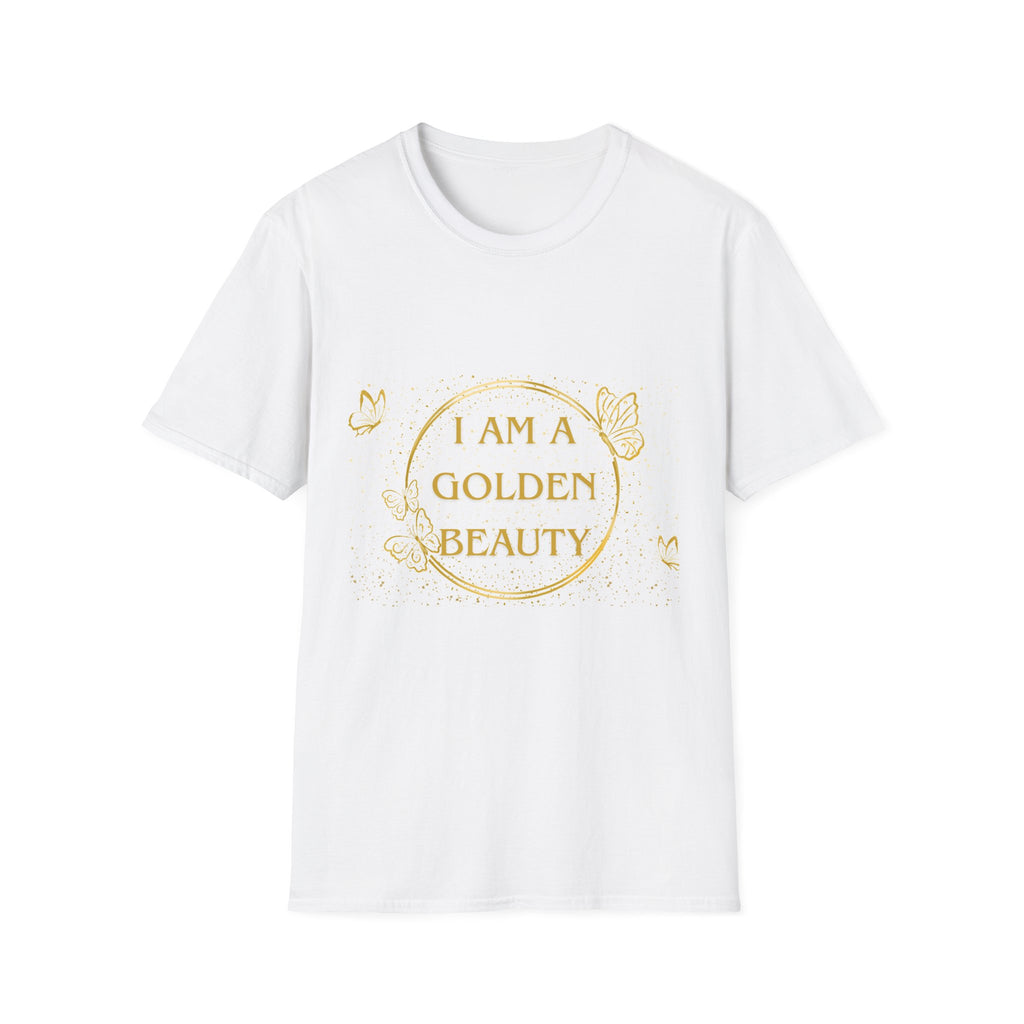 Golden Beauty Unisex Softstyle T-Shirt - Inspirational Quote Tee