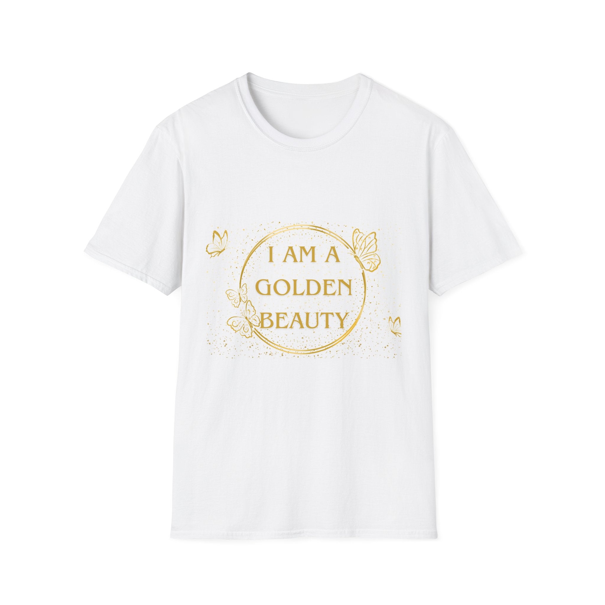 Golden Beauty Unisex Softstyle T-Shirt - Inspirational Quote Tee