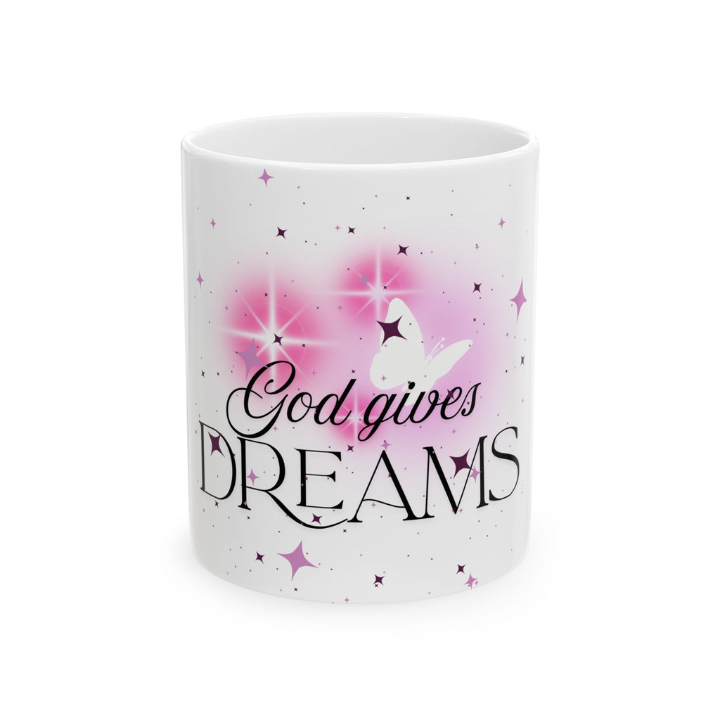 Butterfly Ceramic Mug - Inspirational Gift for Motivation and Resilience