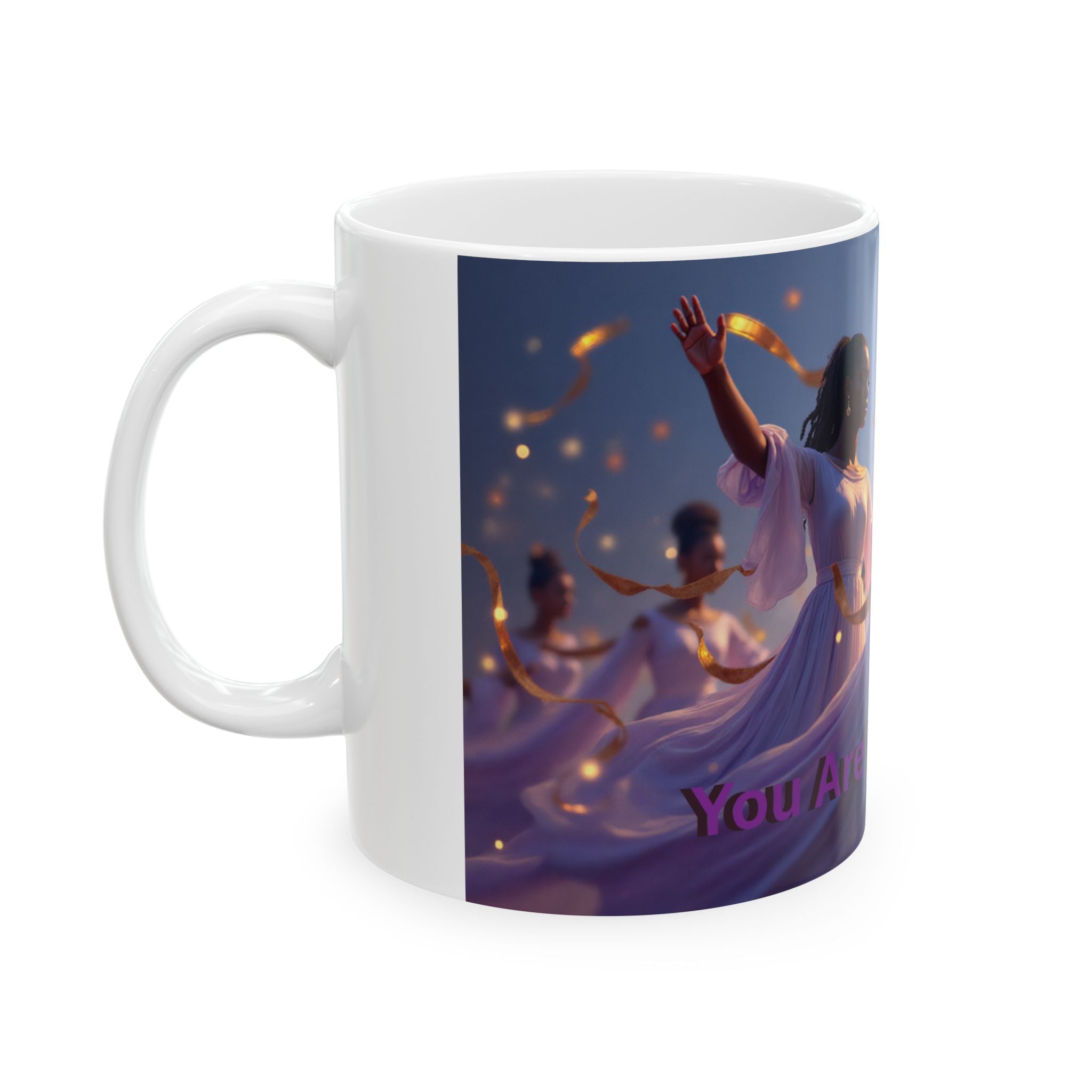 Ceramic Inspirational Mug - Motivational Quote for Art Enthusiasts