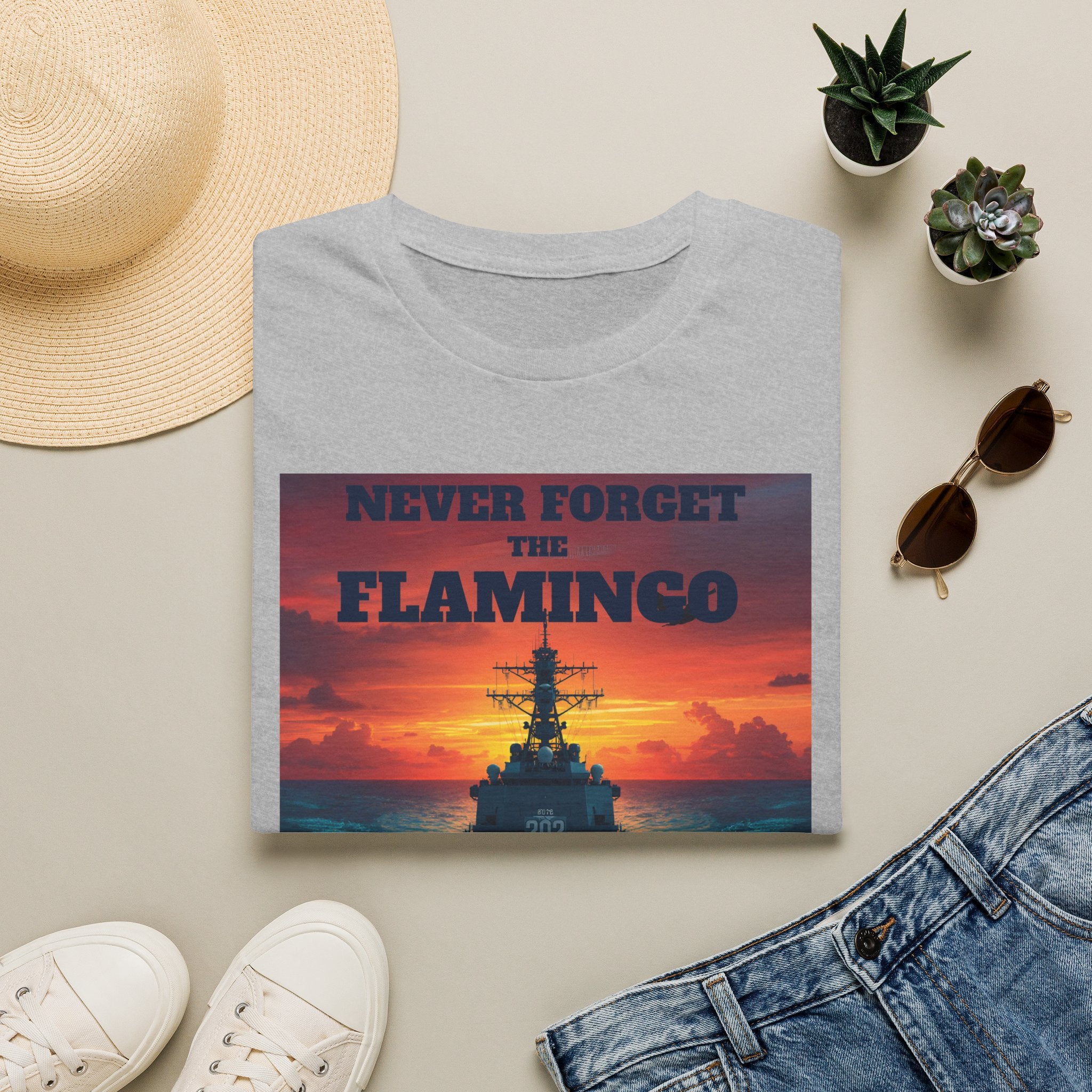 Never Forget The Flamingo Unisex Softstyle T-Shirt