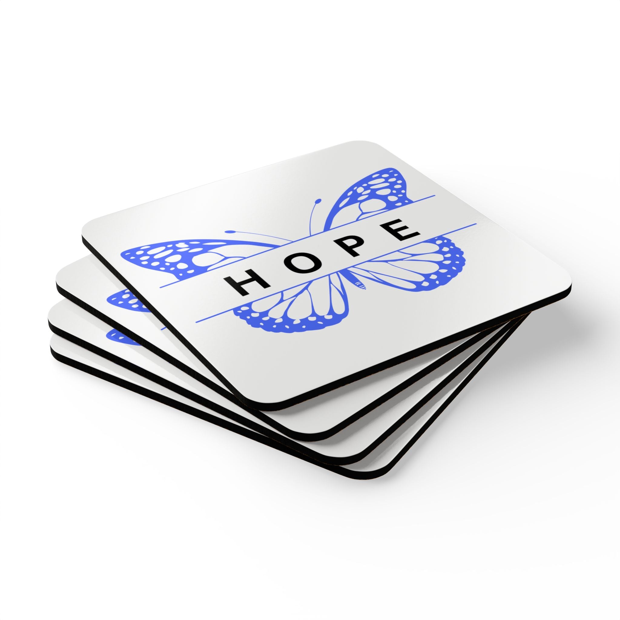 Hope Butterfly Cork Coaster Set