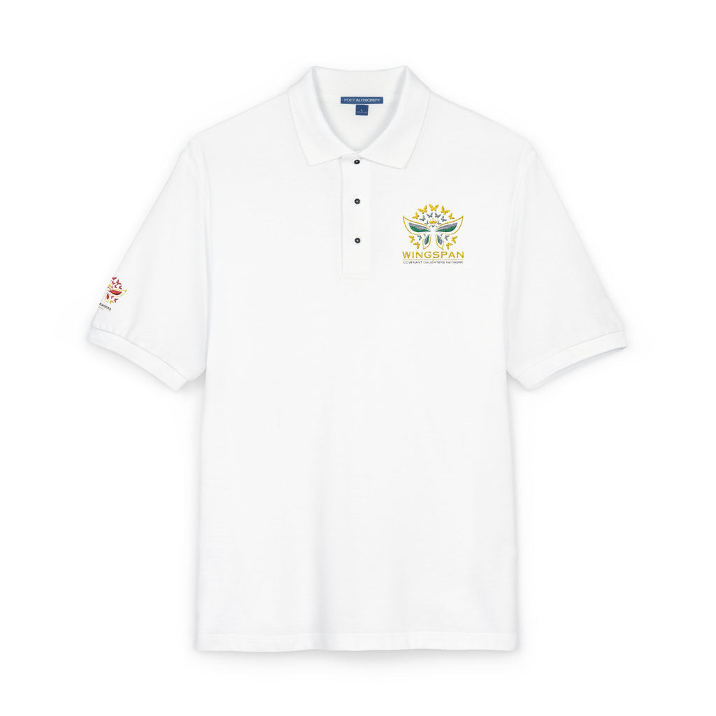 Ruby Leader - Embroidered White Polo Shirt