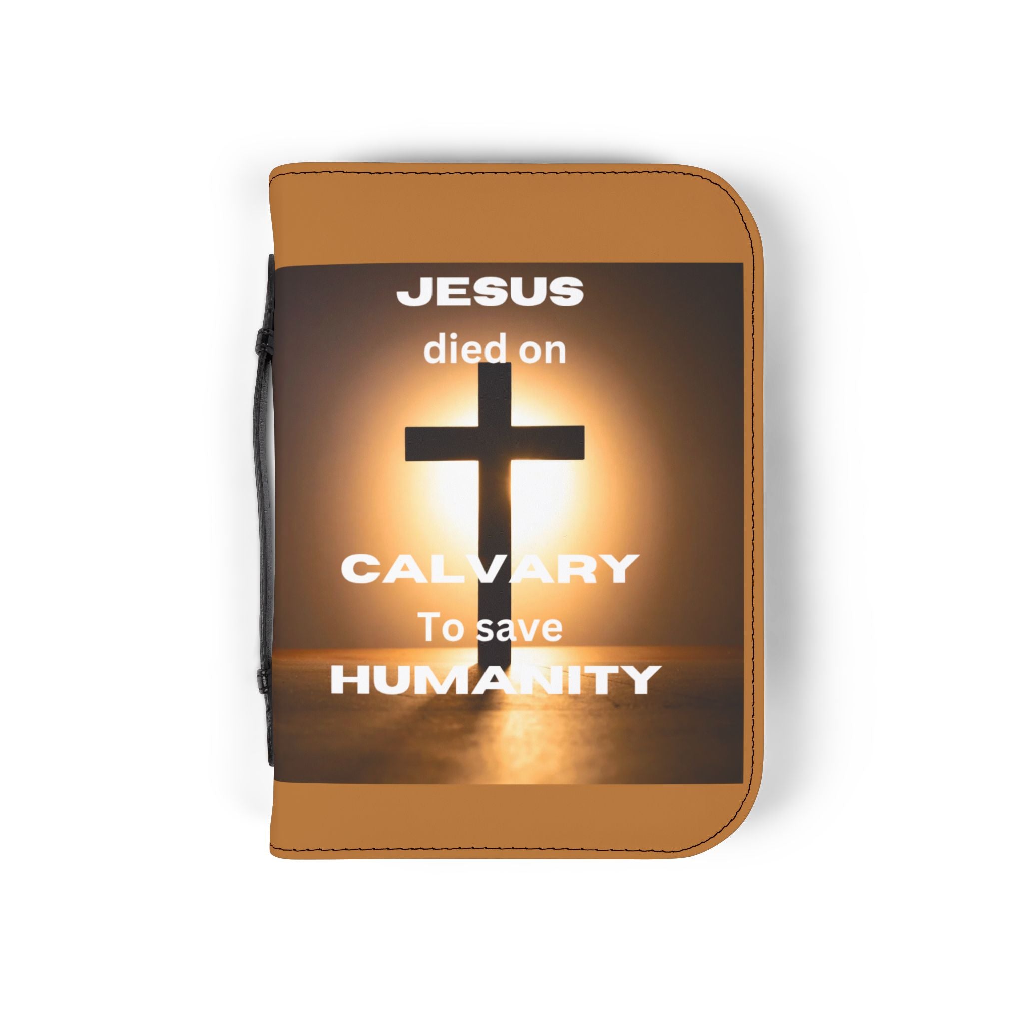 Inspirational Bible Cover with Cross Design