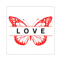 Butterfly Love Stickers - Vibrant Kiss-Cut Design for Personalization