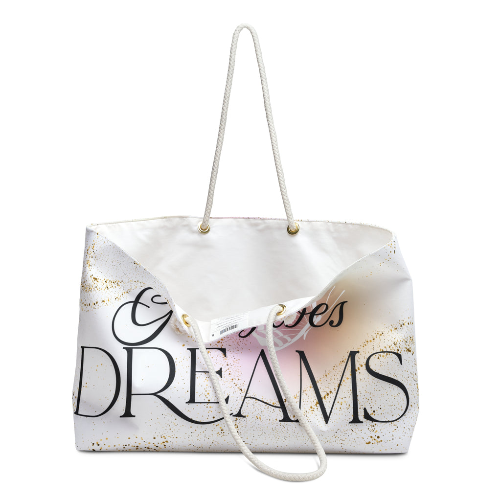 Motivational Strength Weekender Bag with Butterfly Design