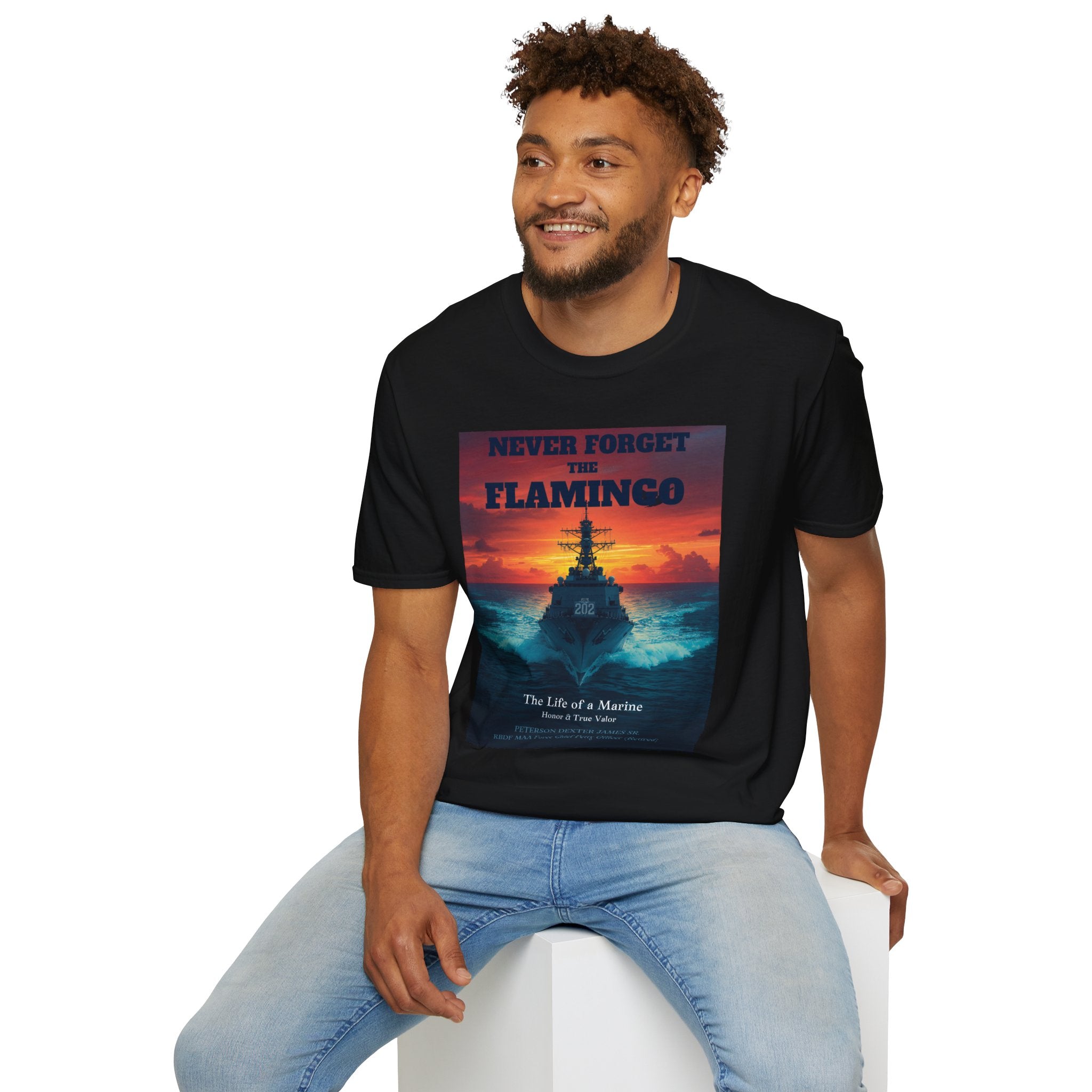 Never Forget The Flamingo Unisex Softstyle T-Shirt