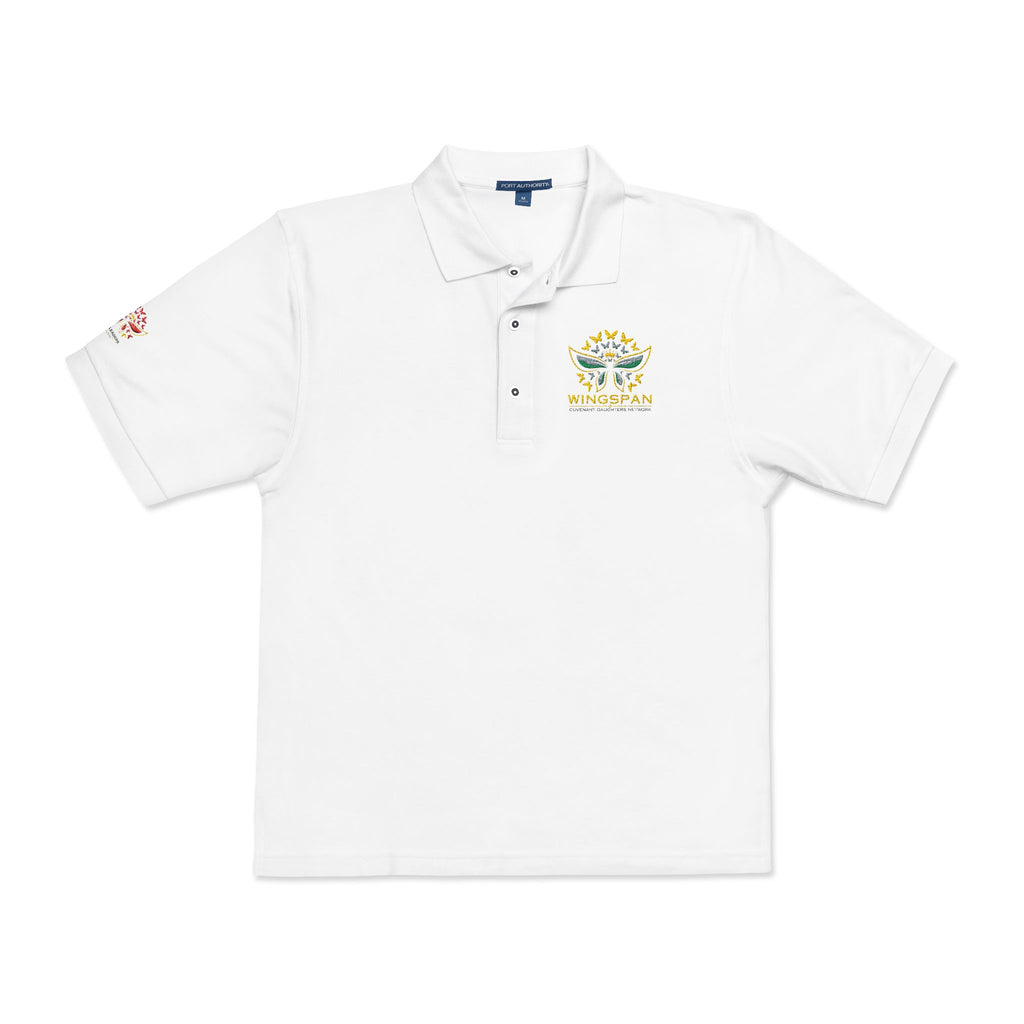 Ruby Leader - Embroidered White Polo Shirt