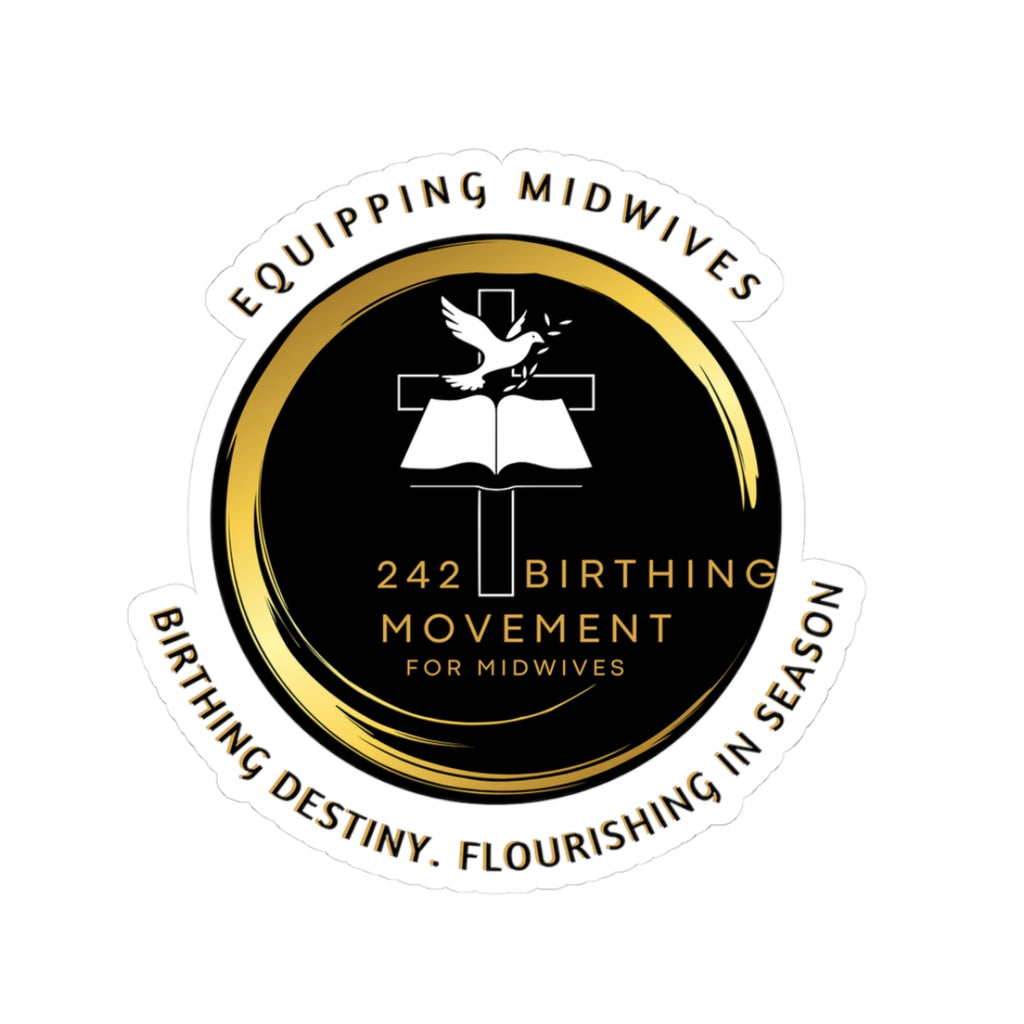 Birthing Movement Midwives Kiss-Cut Sticker — '242 Birthing Movement' Logo