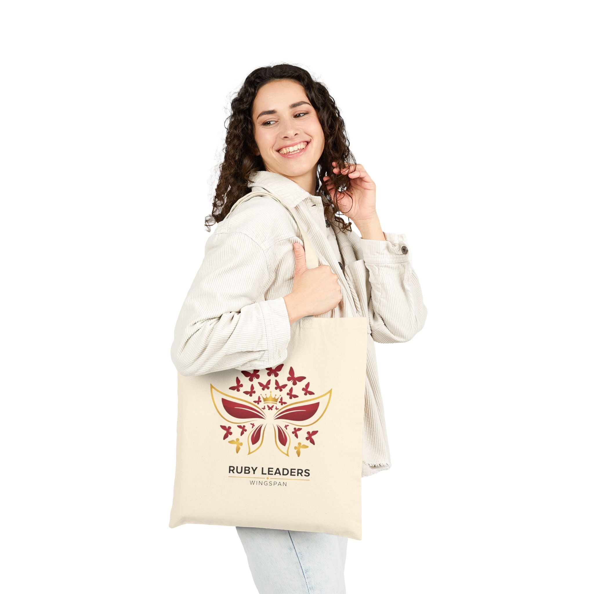 Ruby Leaders Canvas Market Tote - WCDN