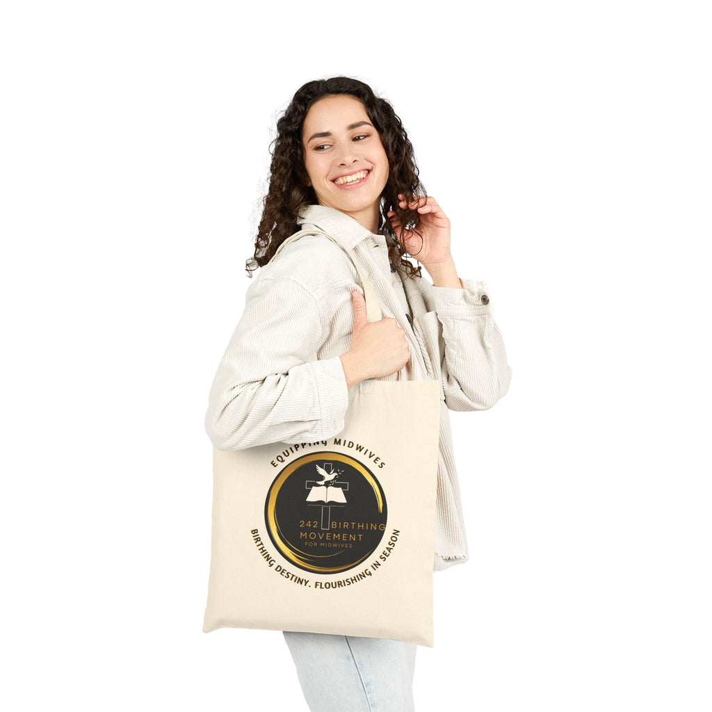 Midwives Tote Bag - 'Equipping Midwives' Canvas Market Tote