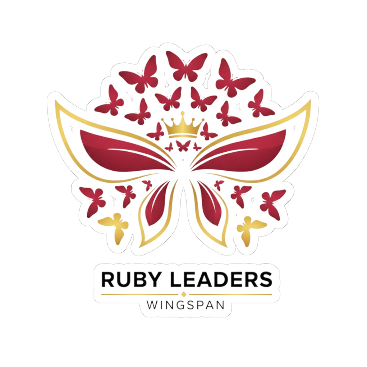 Ruby Leader Stickers - Vibrant Kiss-Cut Design for Personalization