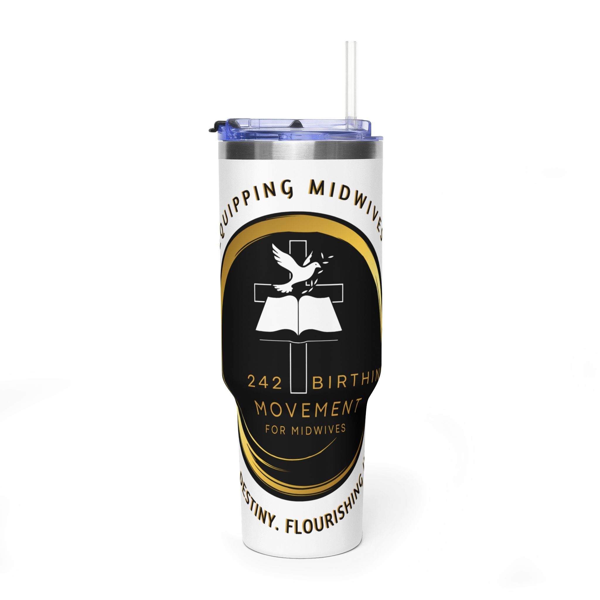 Birthing  Movement 40oz Vacuum Tumbler —Thermal Travel Cup