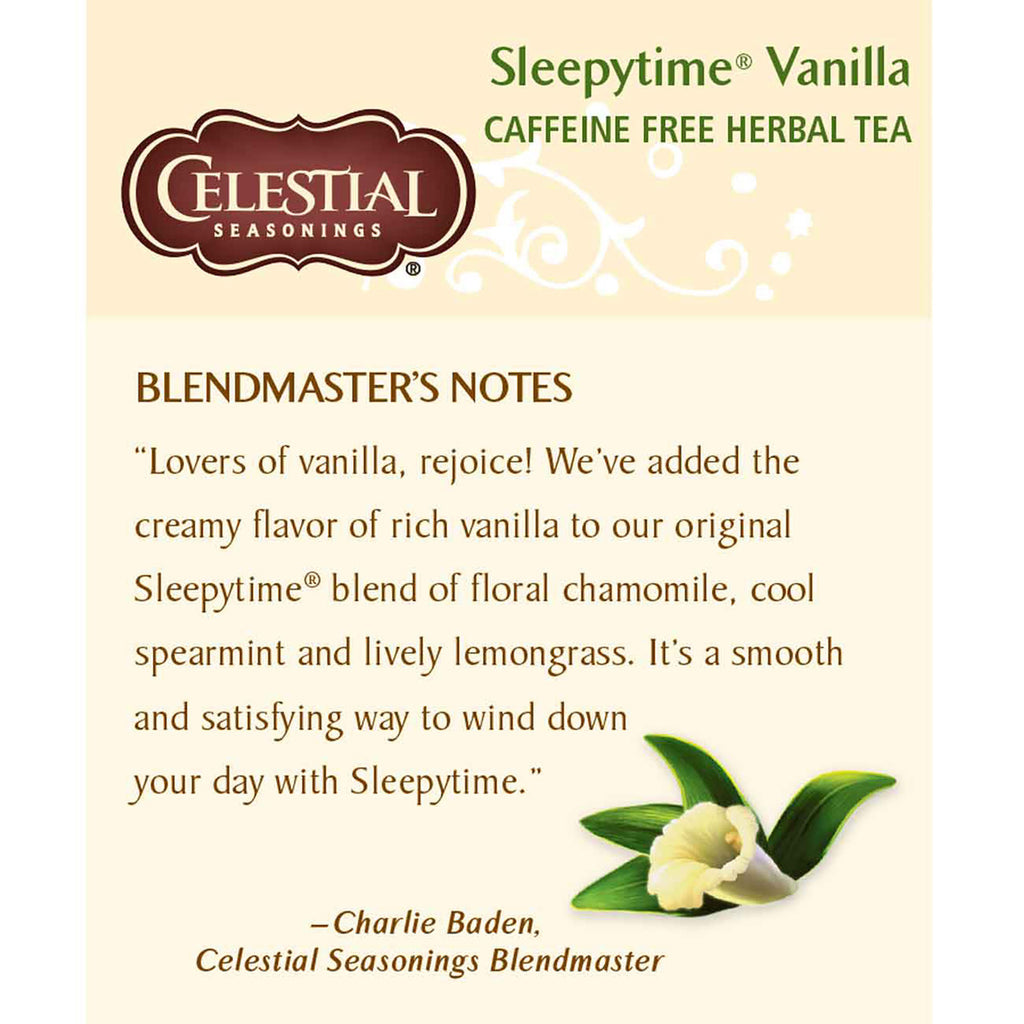 Celestial Seasonings Sleepytime Vanilla Herb Tea (6x20 Bag)