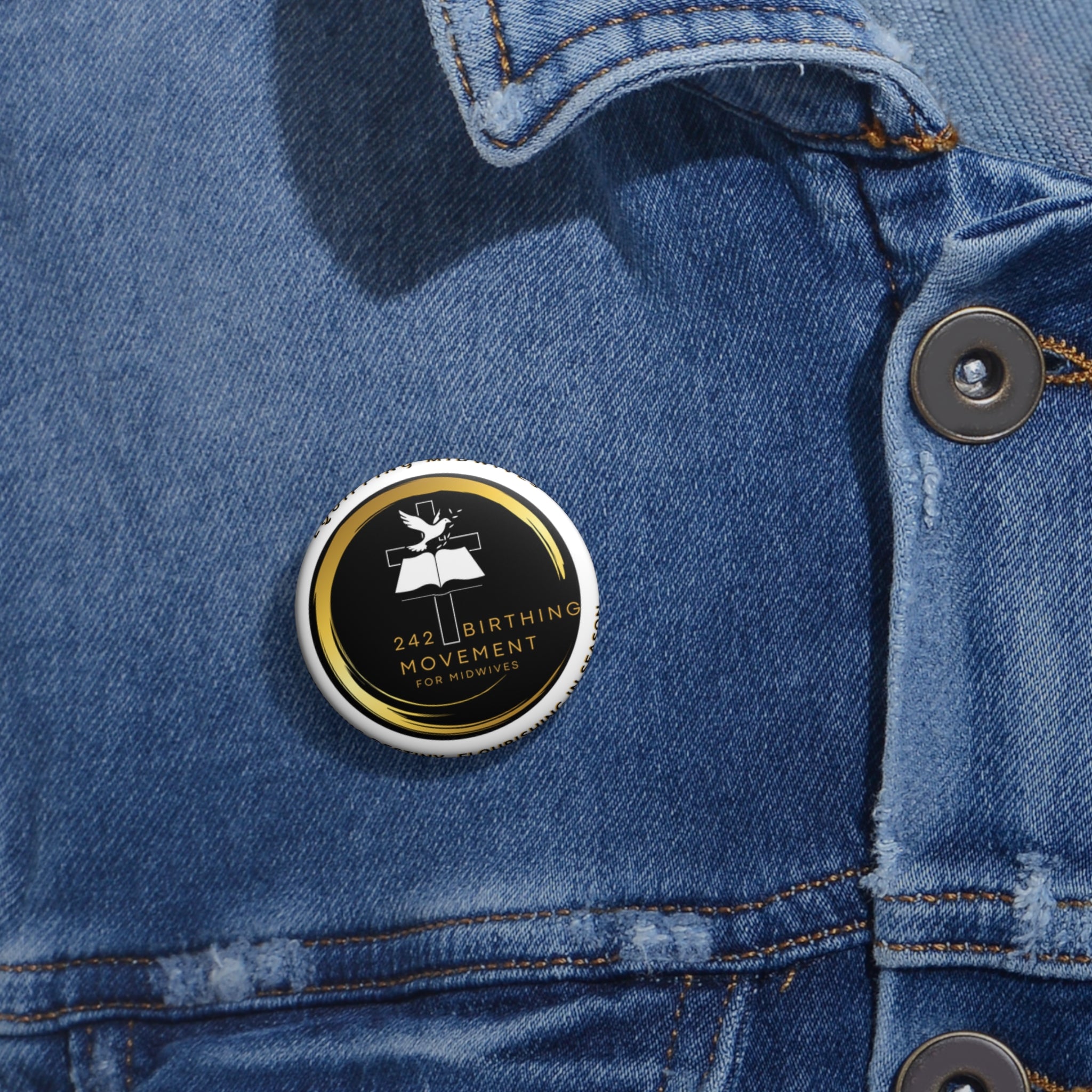 Birthing Movement Pin Button