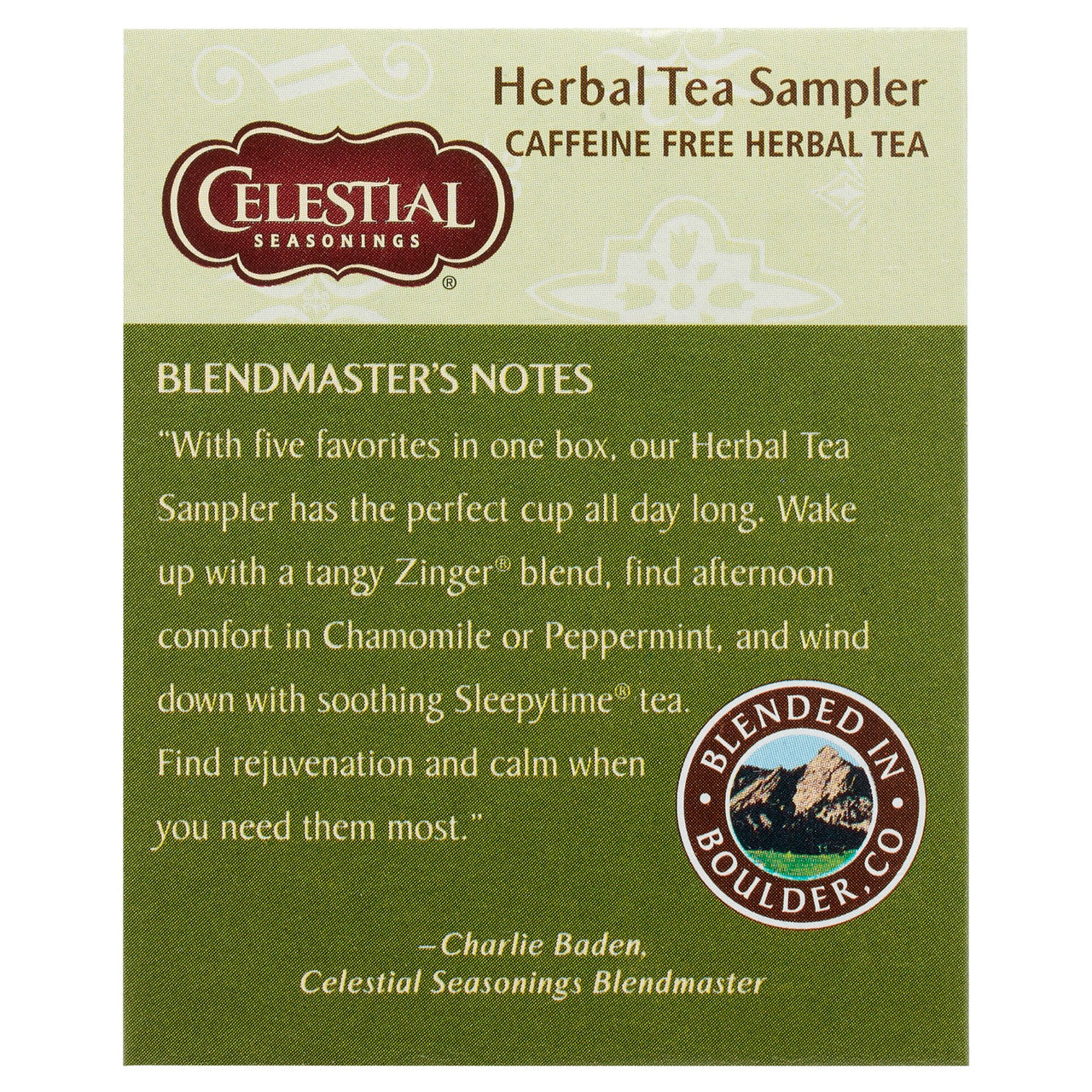 Celestial Seasonings Herbal Tea Sampler (6x18 Bag)
