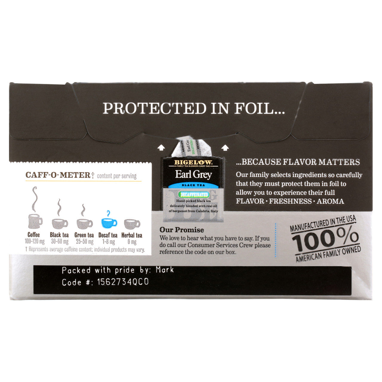 Bigelow Decaffeinated Earl Grey Tea (6x20 Bag )