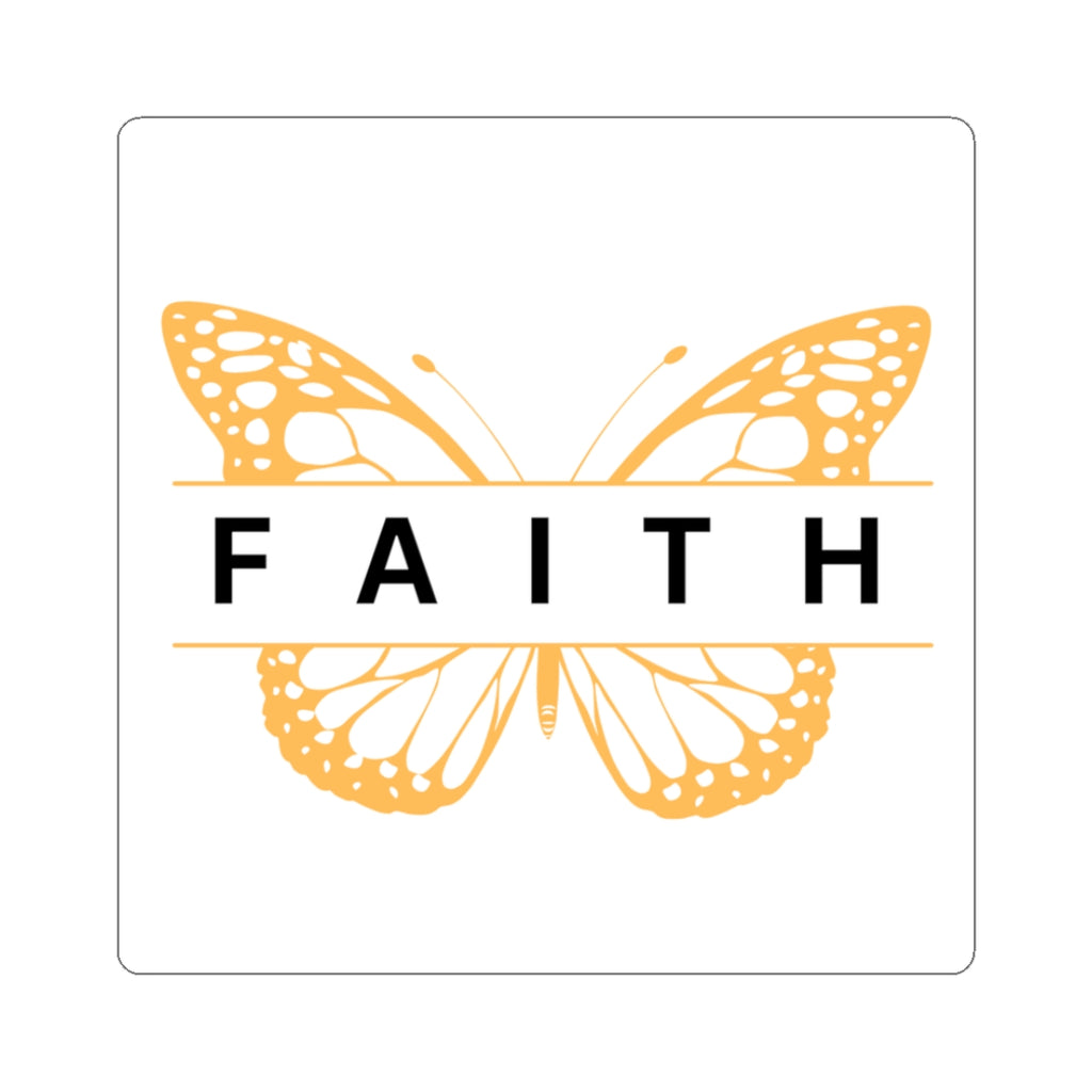 Inspirational Butterfly Faith Kiss-Cut Stickers - Perfect for Journals and Laptops