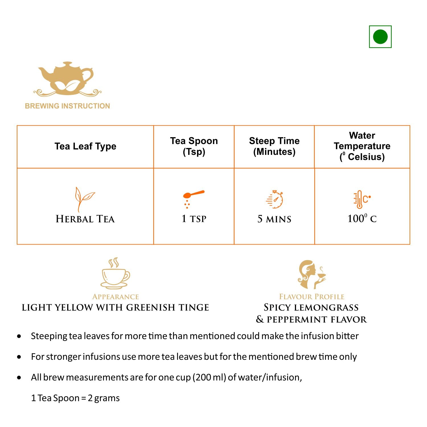 Amusing Peppermint Tea with Lemongrass & Rose