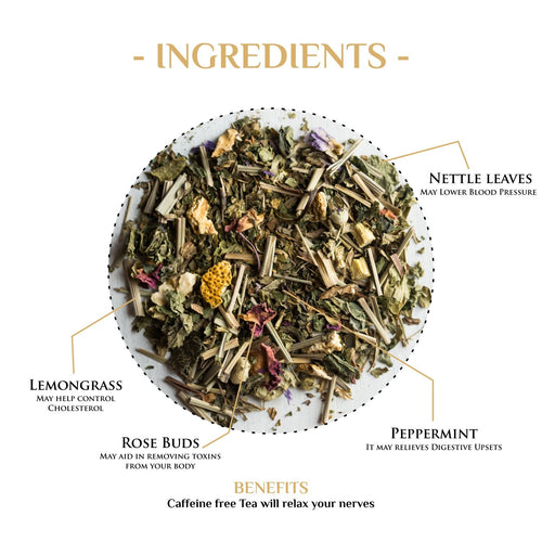 Amusing Peppermint Tea with Lemongrass & Rose