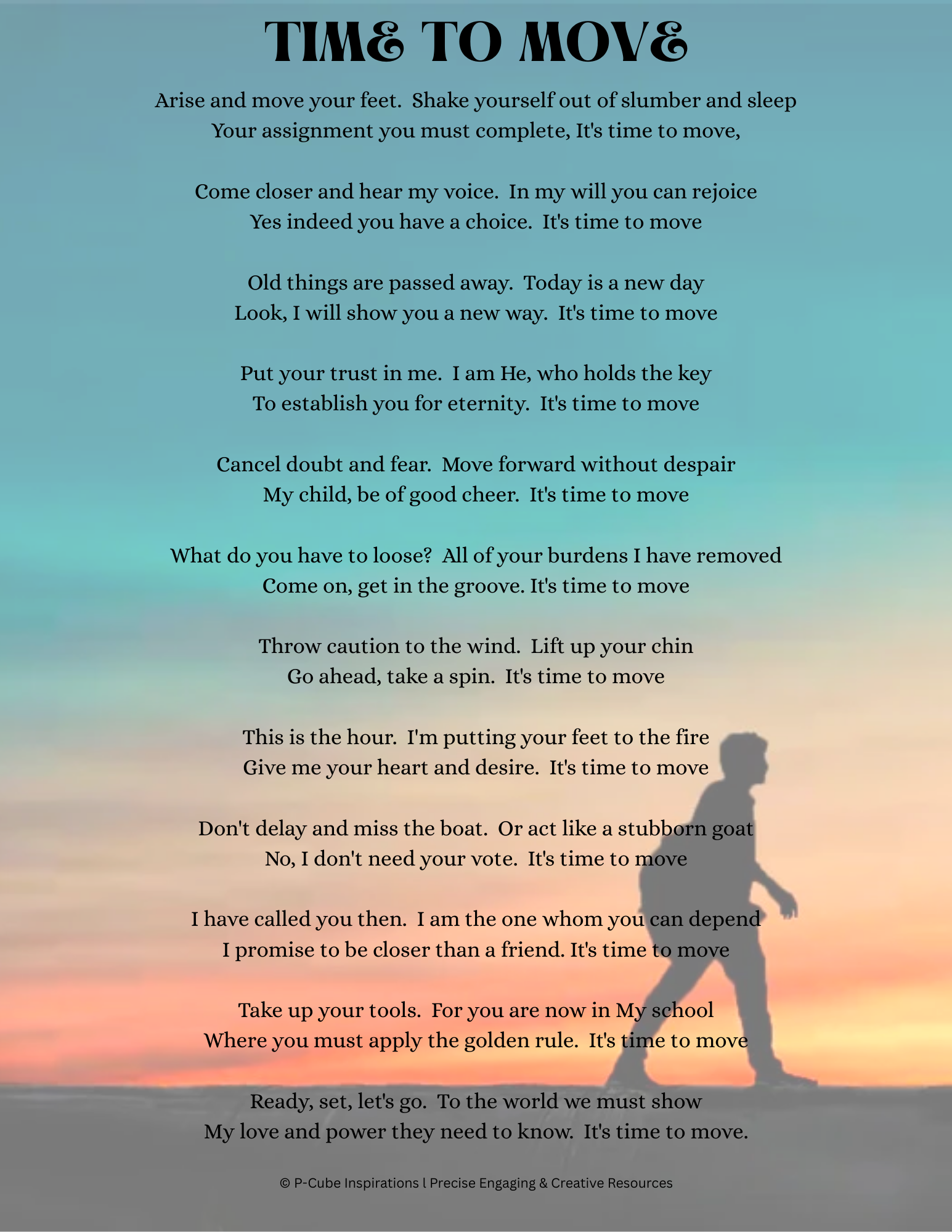 It's Time to Move - Digital Download (PDF)