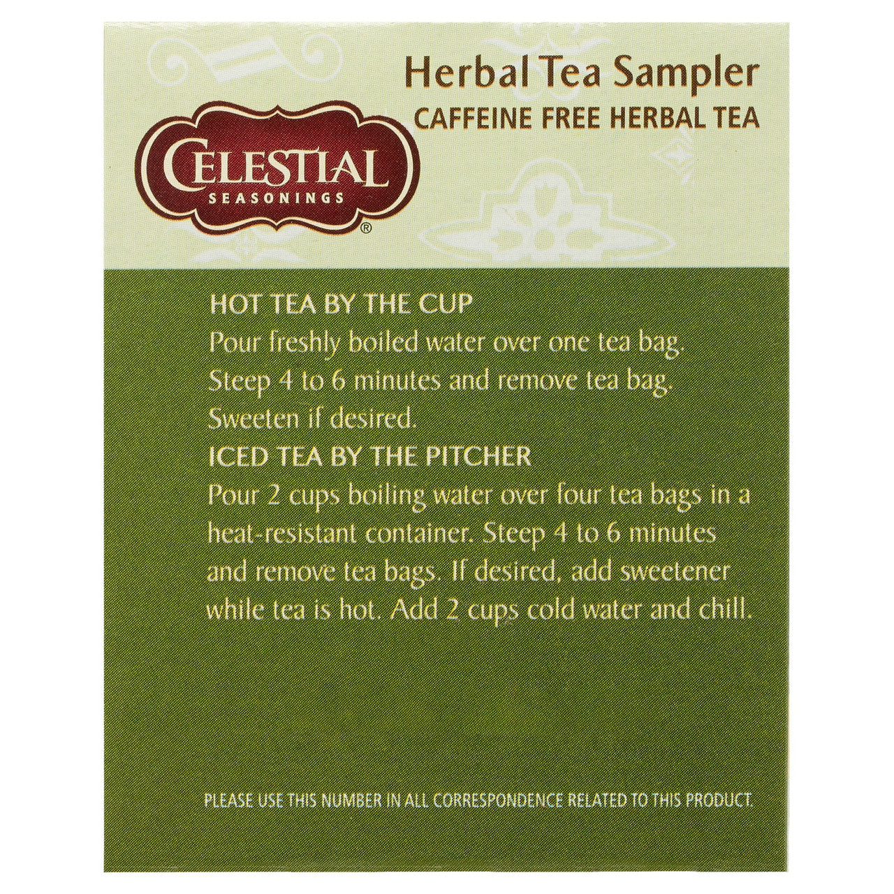 Celestial Seasonings Herbal Tea Sampler (6x18 Bag)